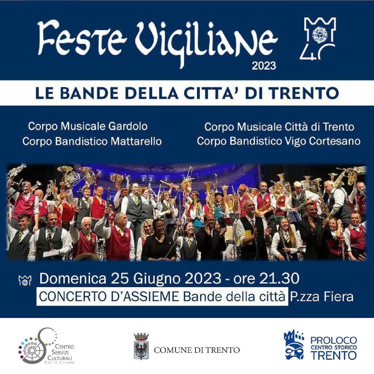 Feste Vigiliane : concerto delle bande della città di Trento